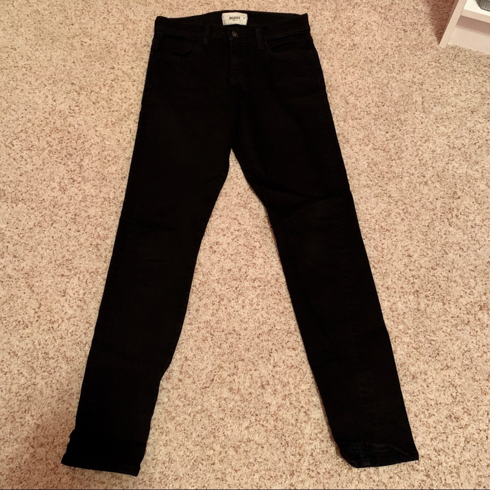 Baldwin BLDWN karlie denim in black / raven NWT - Picture 2 of 4